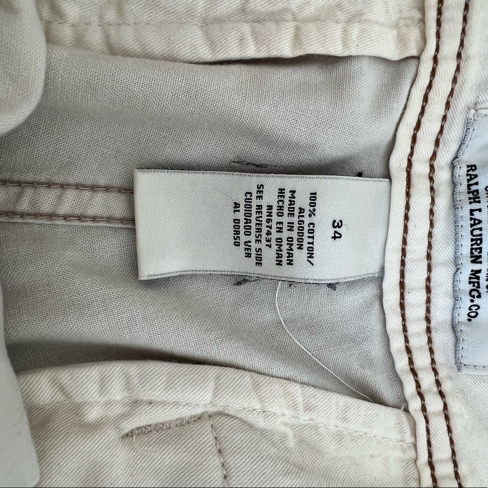 POLO JEANS COMPANY CARGO SHORTS SZ-34 EXCELLENT CONDITION 😎😎 - Picture 4 of 4